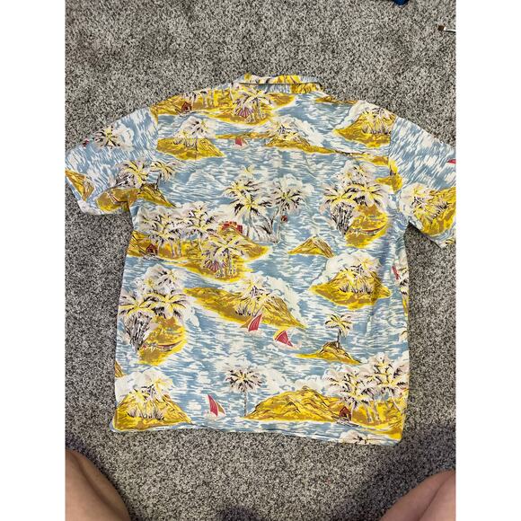 The Territory Ahead Men’s Retro Hawaiian Camp Shirt XL, Cotton‎ Island Sailboats - Picture 9 of 14